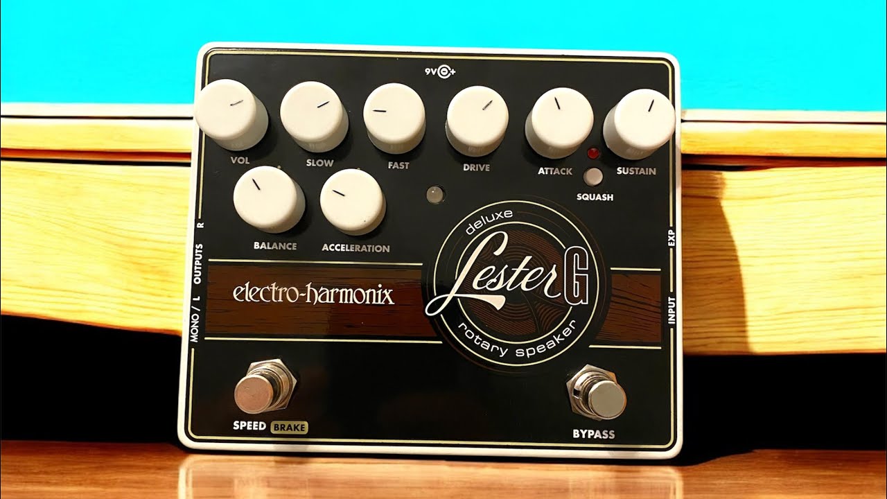 EHX-deluxe lester-G rotary speaker, Leslie speaker in a box. - YouTube