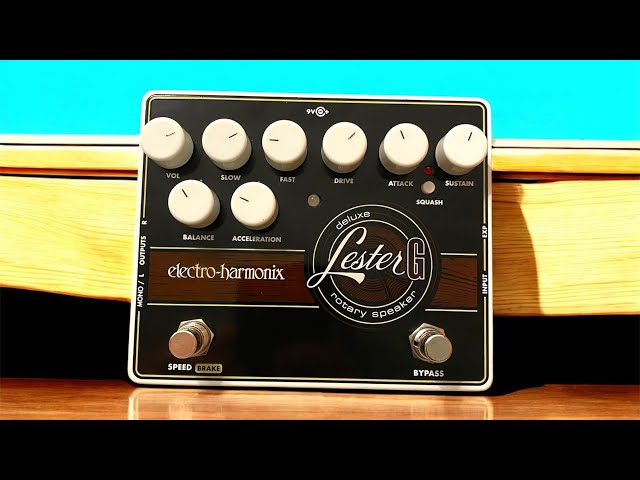 EHX-deluxe lester-G rotary speaker, Leslie speaker in a box. - YouTube