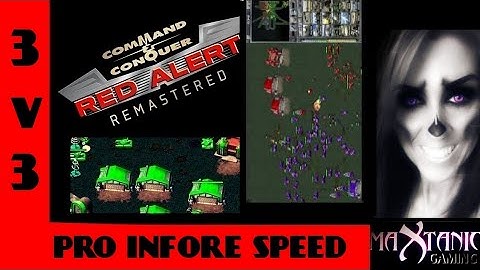 3 on 3 Command & Conquer Red alert Remastered PRO INFORE SPEED!