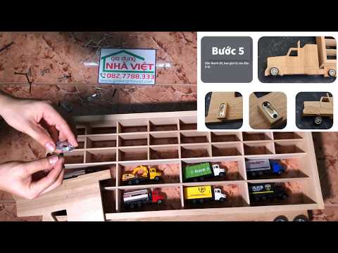 Video Hướng dẫn lắp ráp Kệ gỗ trưng bày ô tô mô hình treo... - youtube