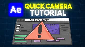 Quick Camera Tutorial in After Effects