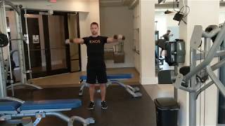 Dumbbell Scaption Lateral Raise