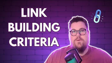 How To Set A Link Building Criteria / Quality Threshold And Why It Matters