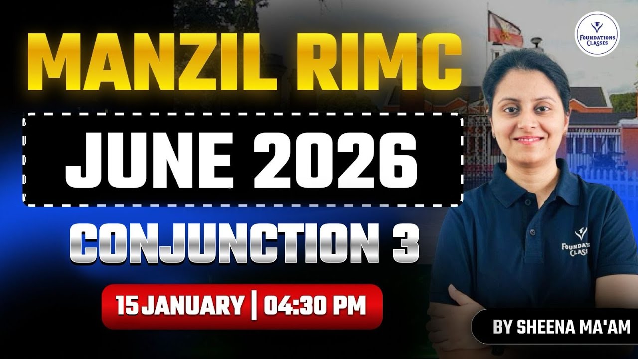 RIMC June 2026 English | Conjunction Part 3 | Manzil RIMC Batch | Sheena Ma’am