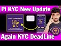 Pi KYC Latest New Update | Pi KYC Deadline Extends | Why ? | Pi Mainnet Launch date | Pi Network kyc