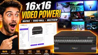The Most Powerful 4K 16x16 HDMI Matrix Switcher - BG-4K-VP1616