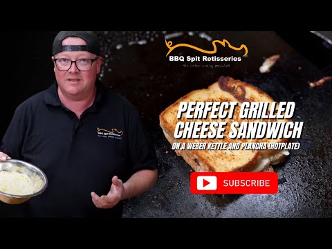 How to make a Perfect Grilled Cheese Sandwich on a Weber Kettle and Plancha (hotplate)
