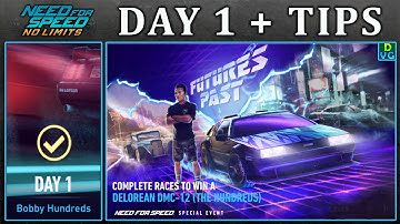 NFS No Limits | Day 1 + TIPS - 1981 DeLorean DMC-12 (The Hundreds) | Futures Past Event