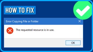 Error Copying File or Folder: The Requested Resource is in Use (Android Phone to Laptop or PC)