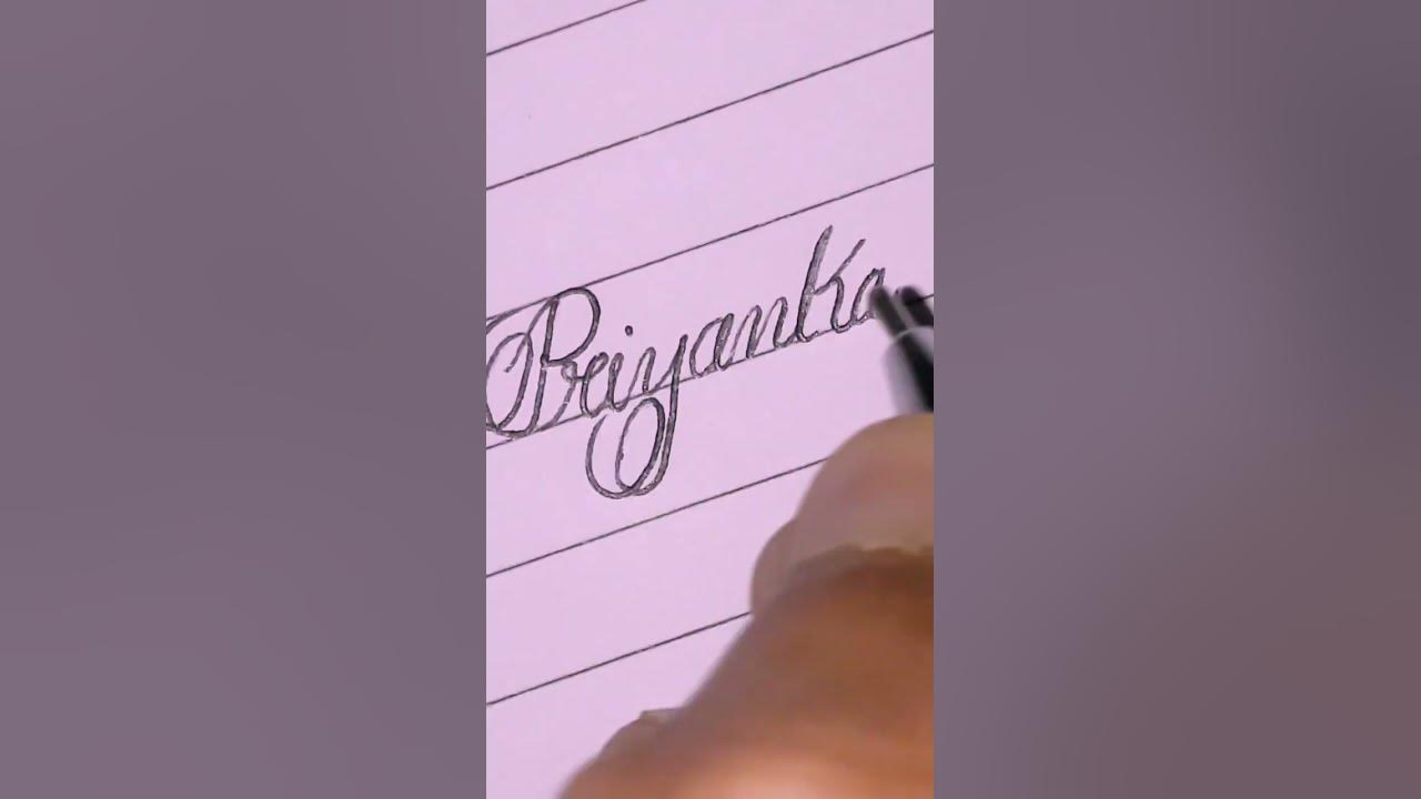 How To Write Priyanka Name In Cursive Handwriting YouTube very-lebanese-sticker-pack-waterproof-vinyl-stickers-pack-of-5