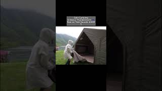 Solo SUV Camping in Heavy Thunderstorm ⛈️ Connecting Tent to Car ASMR #relaxing #asmr #shortvideo