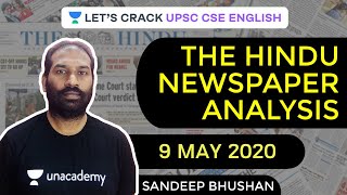 Complete Analysis of The Hindu Newspaper | 9-May-2020 | Crack UPSC CSE English/IAS 2020/2021 screenshot 5