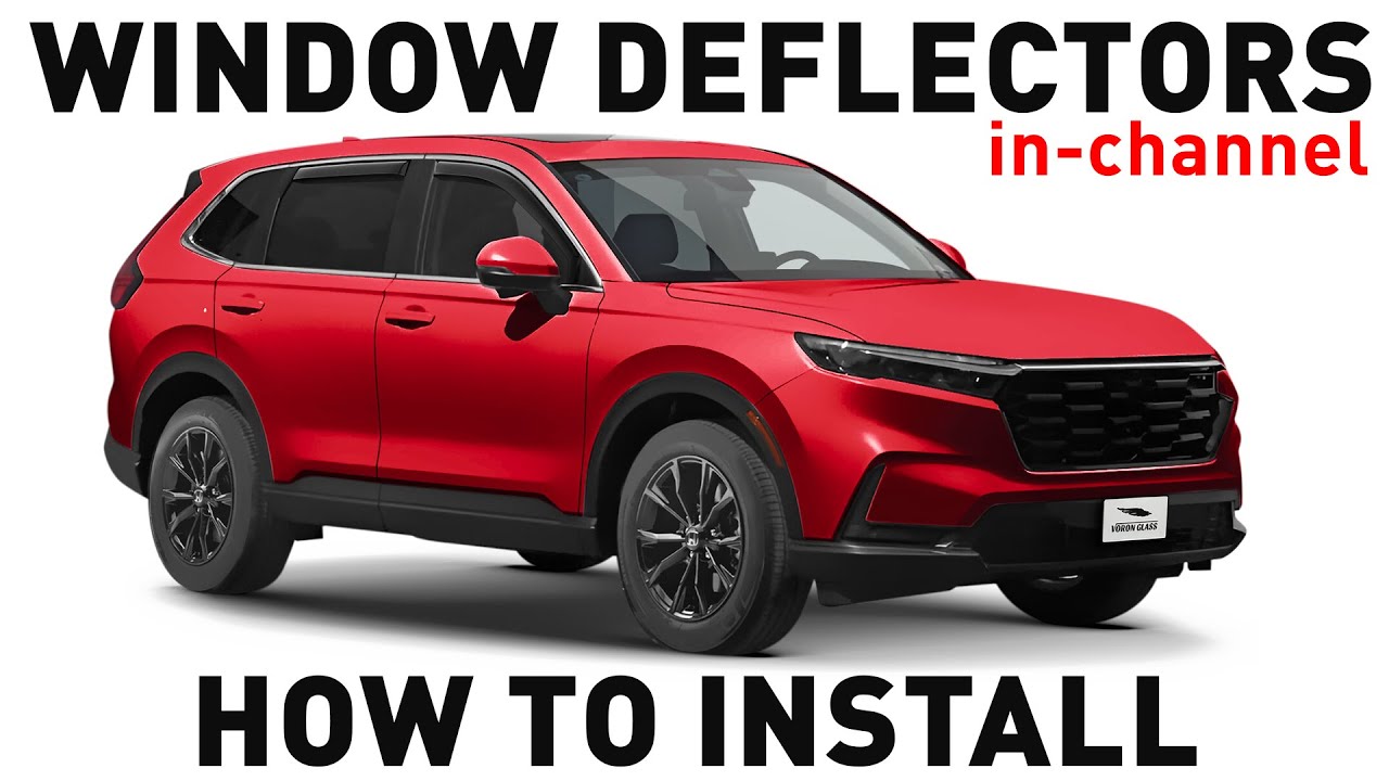 How to install Shatterproof In-Channel Window Deflectors for Honda CR-V  2023-on