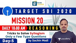 10:00 AM - SBI PO/ Clerk 2020 | Reasoning by Sachin Sir | Tricks to Solve Syllogism | Day-5 screenshot 1