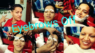 Shaving my eyebrows off | payal nanda | payal nanda eyebrows shaving | payal nanda face shave