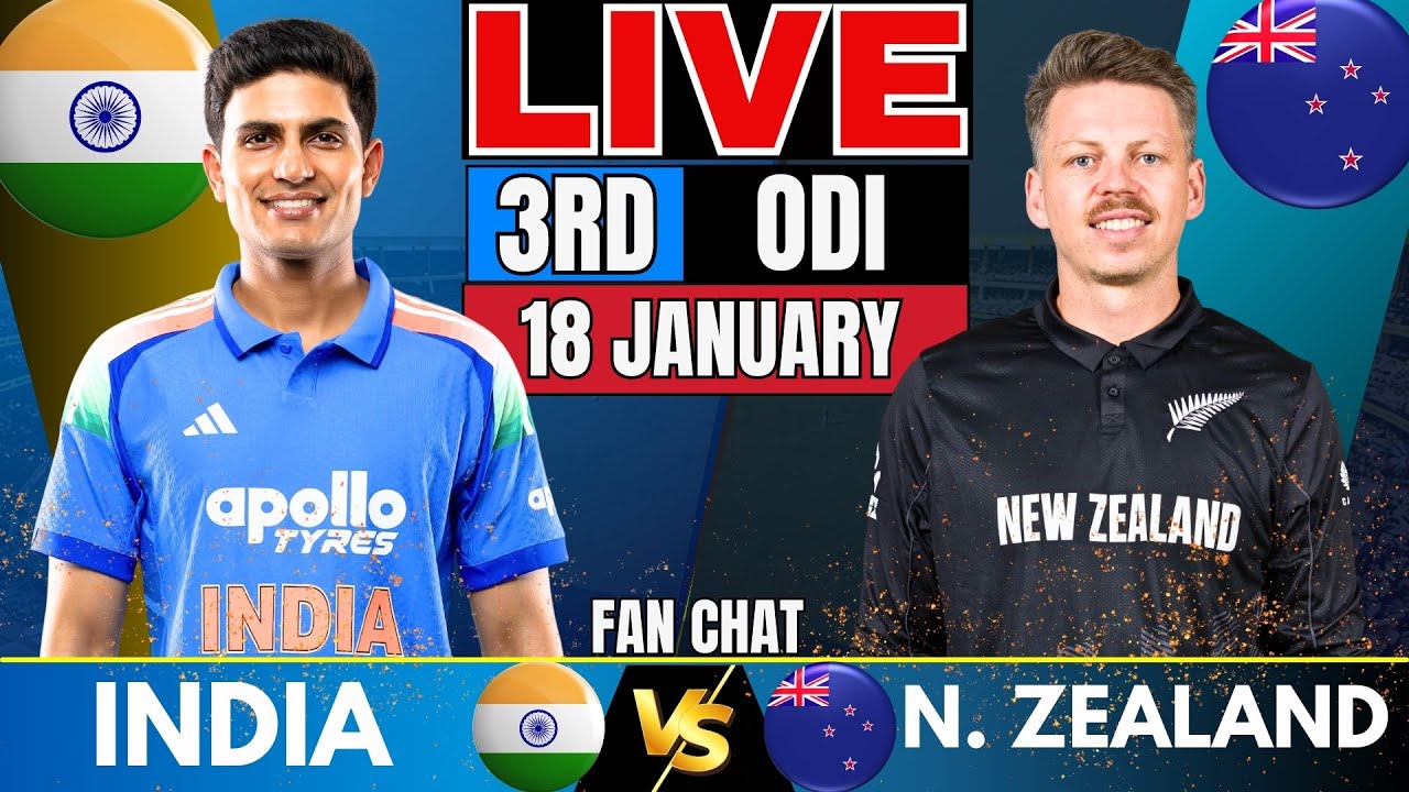 IND vs NZ Live: India vs New Zealand LIVE match score | 3rd ODI Hindi Commentary 
