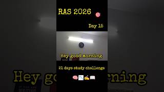Day 15: How I Manage Multiple Subjects for RAS 2026 📖#study#ras#motivation#rpsc