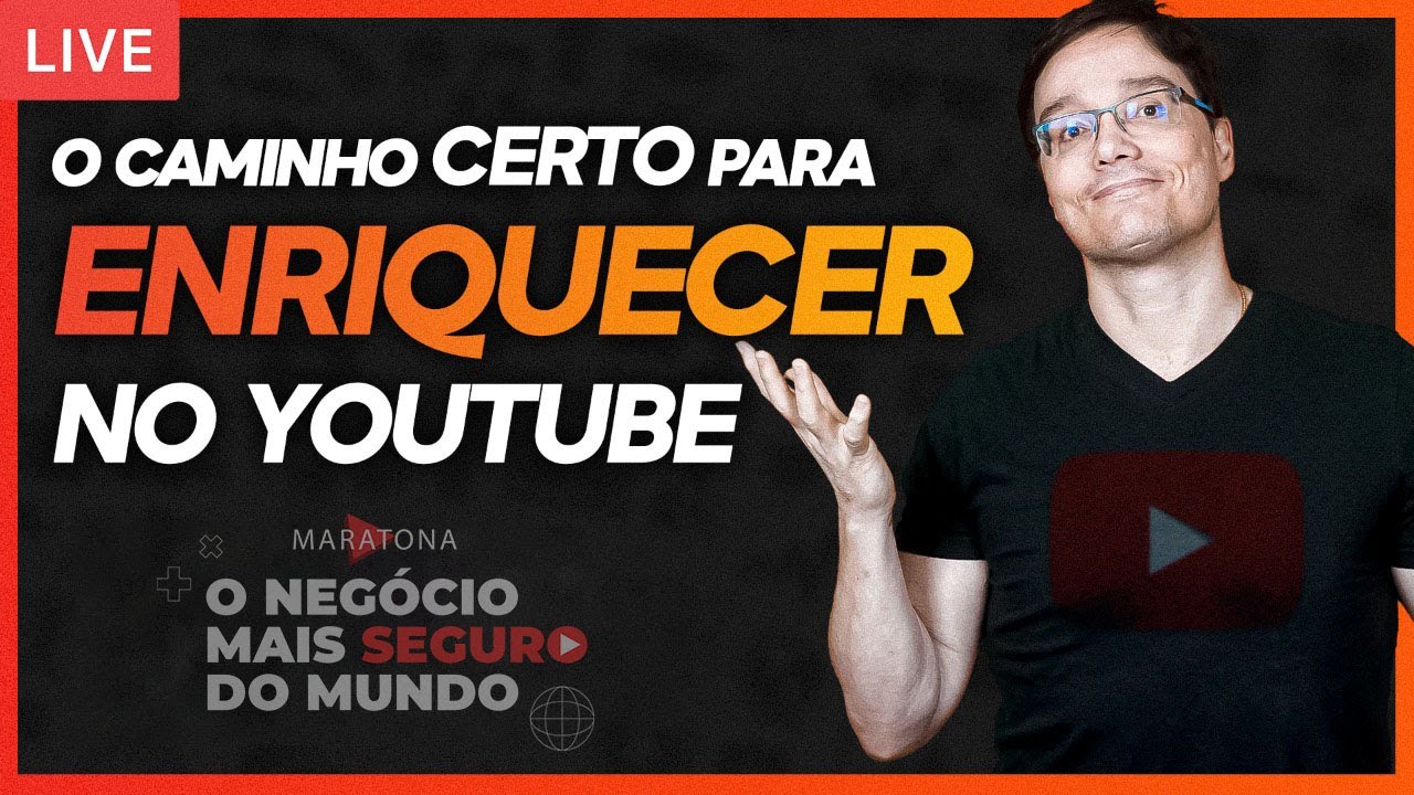 Maratona: O trilho CERTO para enriquecer no YouTube [Episódio 01] - DESCUBRA COMO CRIAR RENDA ONLINE QUE SÓ CRESCE ATRAVÉS DO YOUTUBE USANDO O MODELO QUE EU ACREDITO SER O NEGÓCIO MAIS SEGURO DO MUNDO!