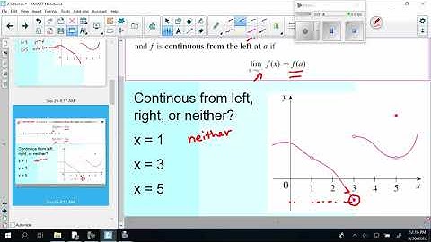 Continuous from Right or Left