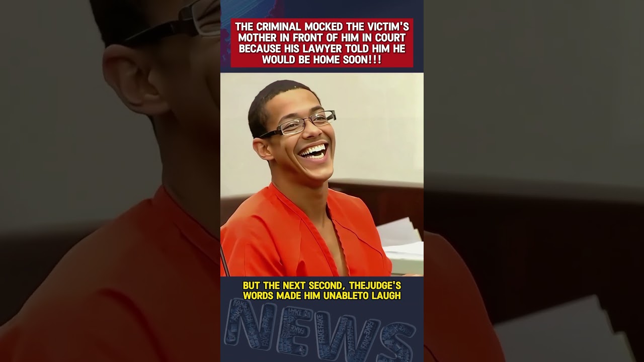 The criminal publicly mocked the victim's mother in court!!! 