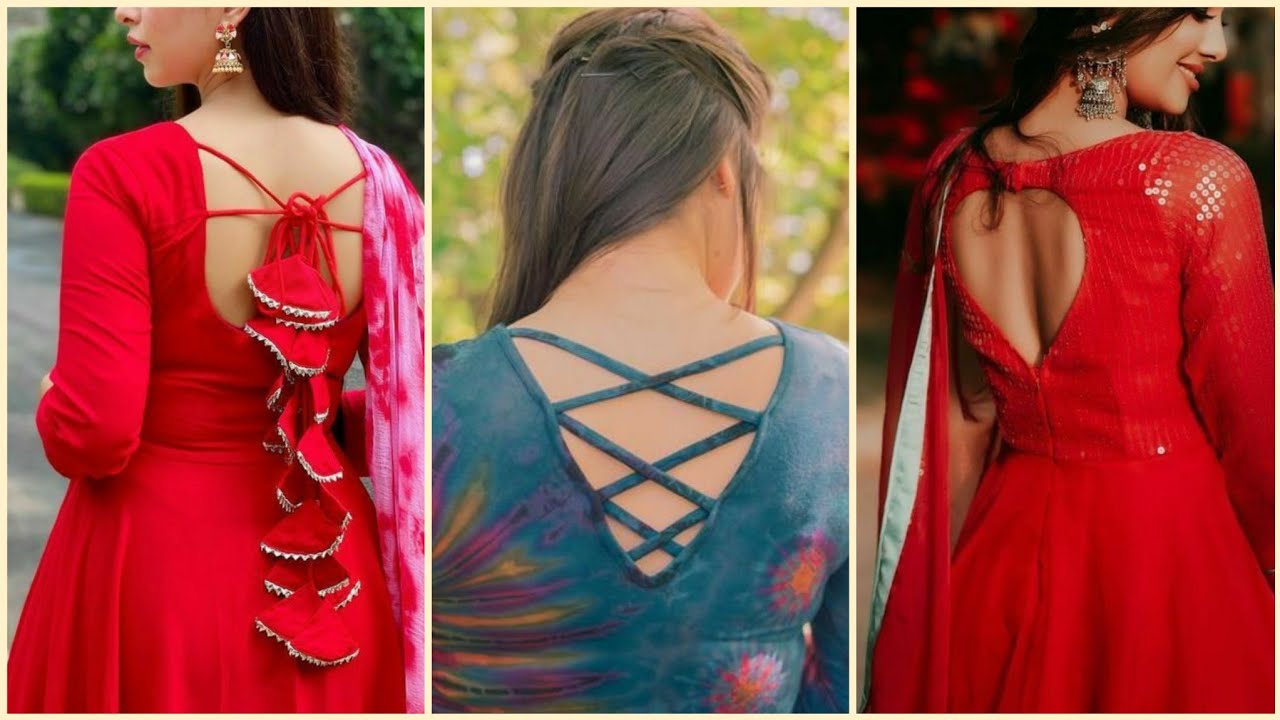 new latest front and back kurti neck design images 2020/2019, cutting and  stitching, boat neck kurti design, stylish simple kurti/kurta neck design,  - YouTube