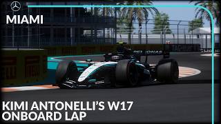 Kimi Antonelli's W17 Onboard Lap | 2026 Miami Grand Prix
