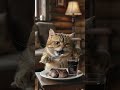 Watch this curious AI feline devour tasty bites #AIcats #foodie #shorts