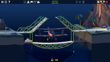 Poly Bridge 2 Glowing Gorge 2-08 Split Level