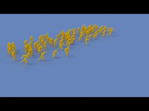 Crowd sim ragdoll test