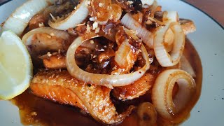 Salmon Belly Bistek Tagalog (pwede din if 