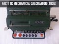 Facit TK Mechanical Calculator Demo (1936)