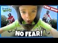 BMX kids get crazy fun MOUNTAIN BIKE lessons | River and Wilder Show