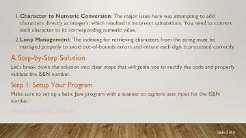 Mastering the ISBN Number Validation: Fixing Your Java Code for Summing Individual Digits