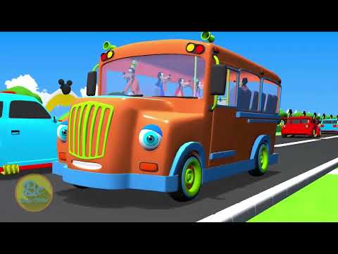 Goofy Wheels On The Bus Nursery Rhymes And Kids Song 3D Animation Binggo Channel 