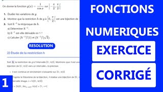 Exercice Corrigé Sur Les Fonctions Numériques - Bijection Reciproque