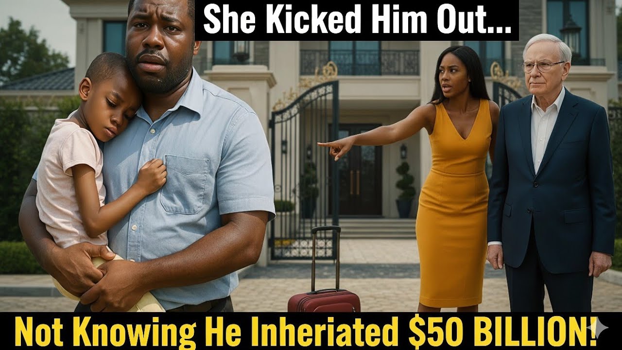 Unaware Her Poor Husband Had Just Inherited A $50B Empire, She Kicked Him And Their Sick Daughter...