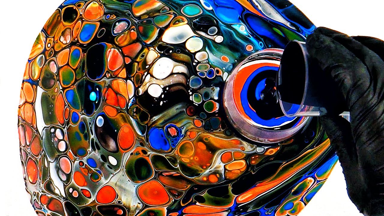HUGE CELLS | Open Cup Acrylic Pouring | Abstract Acrylic Painting | 4K ...