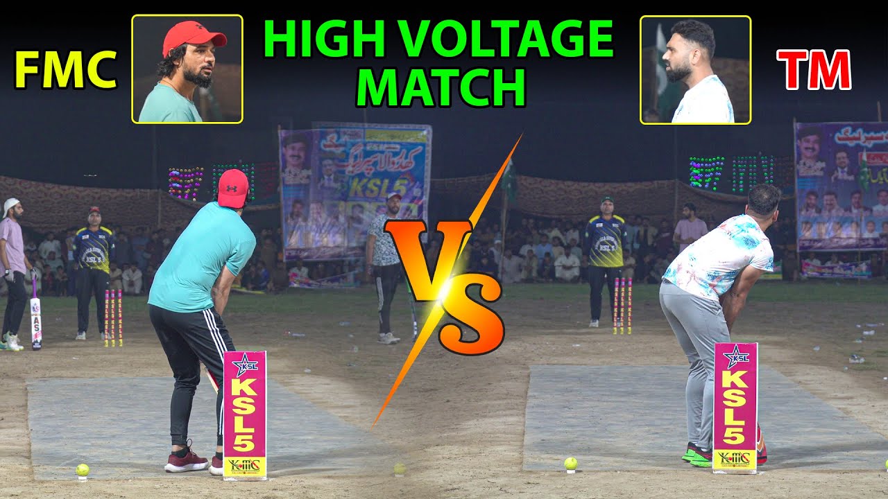 BIG HIGH VOLTAGE MATCH IN CRICKET HISTORY | TAMOUR MIRZA VS FAHAD FMC