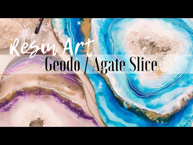 Making a Retro Glam Agate Slice Epoxy Resin Table – Smile Mercantile Craft  Co.