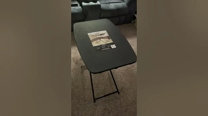 Mainstays adjustable folding table review