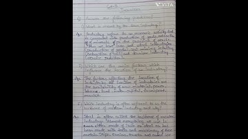 Question/Answer Ch-5 Industries Social science (Geography) class-8th (NCERT)