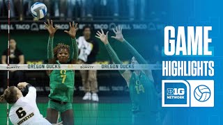 Ohio State at Oregon | Highlights | Big Ten Volleyball | 10/04/2025