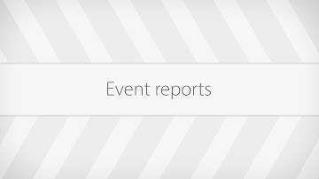 Event reports /Paxton10 system users tutorial/