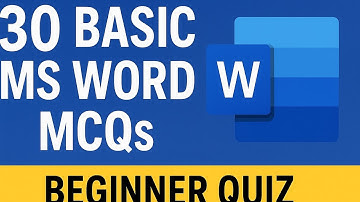  MS Word Practice Questions | Boost Your Computer Skills