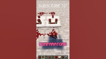 What do comparators do? How do you use comparators? | Redstone with PsiVolt#minecraft #redstone
