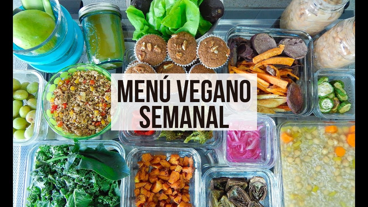🍲 MENÚ VEGANO SEMANAL #3 💪🏽🌱 FIT VEGAN💪🏽 ALTO EN PROTEÍNA