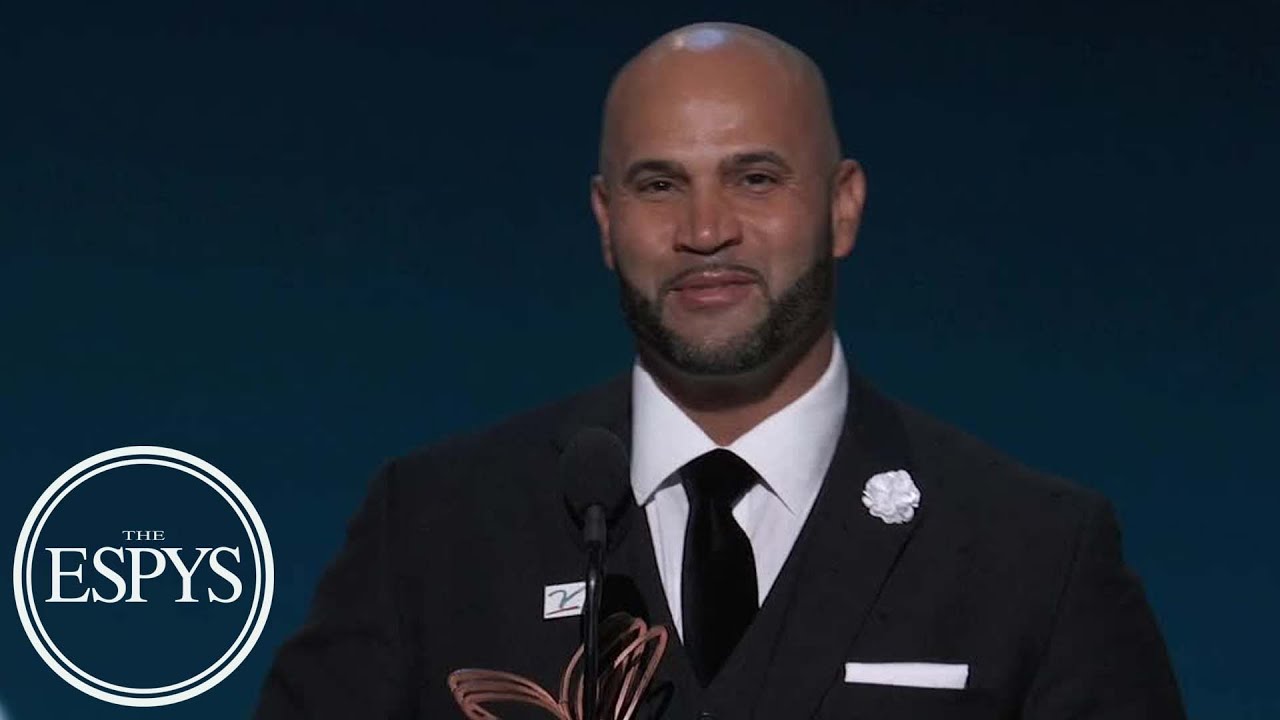 Albert Pujols is thankful after receiving Muhammad Ali Sports