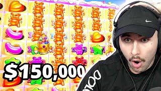 Download Lagu WE HIT AN INSANE CLUSTER ON MASSIVE BETS SUGAR RUSH 1000!!! (BONUS BUYS) MP3