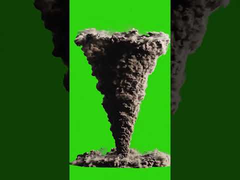 Tornado on a green screen
