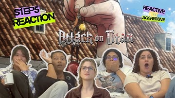 Attack On Titan : S1E5 | Reaction & Review | "He is betting on him not chewing”